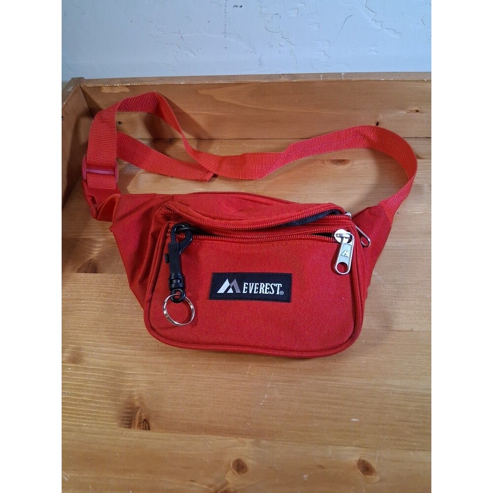 Everest Signature Waist Pack Red Hip Bum Bag Hiking Fanny Pack OSFA